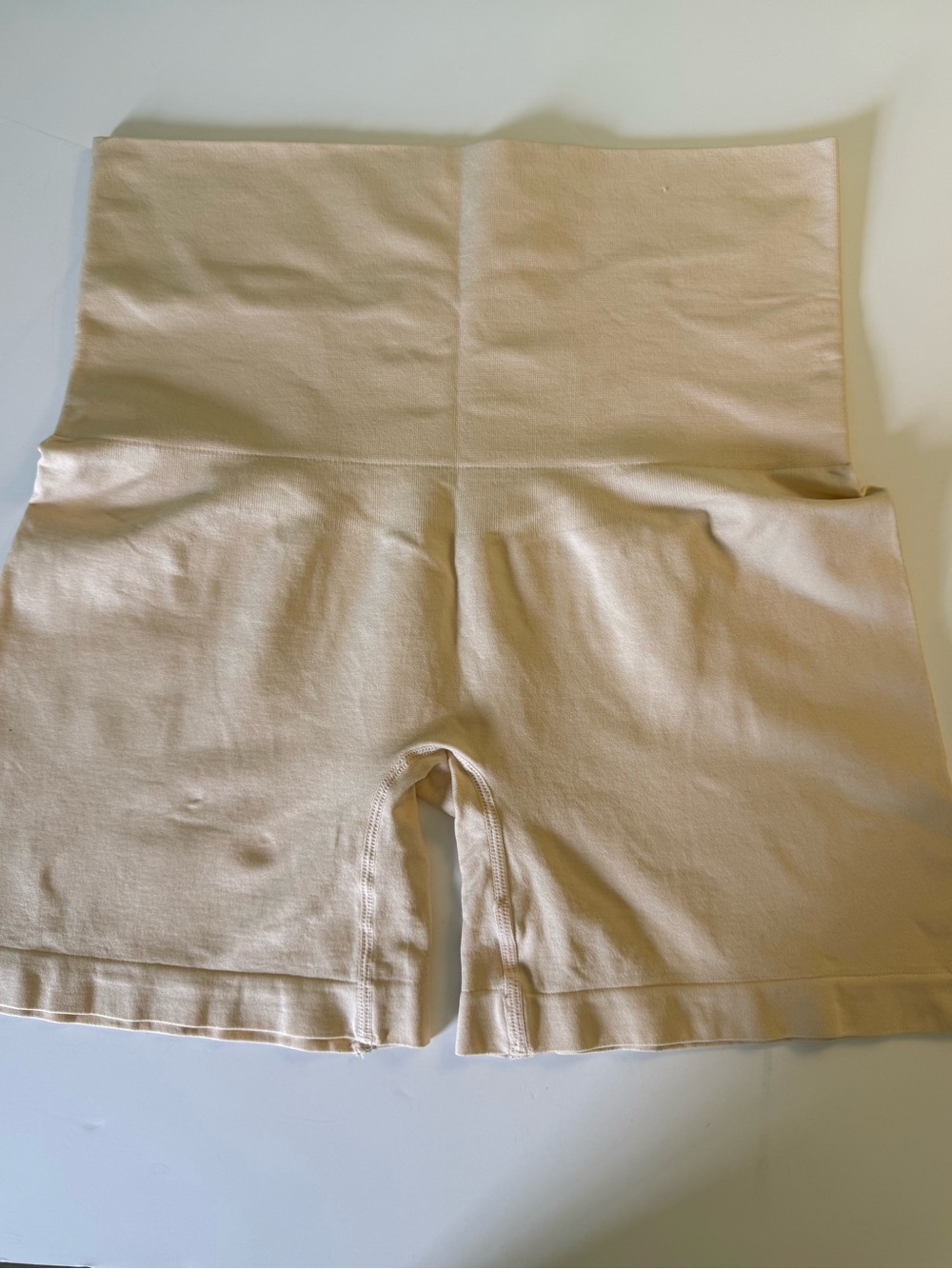 Empetua by Shapermint Beige High-Waist Sculpting Shorts